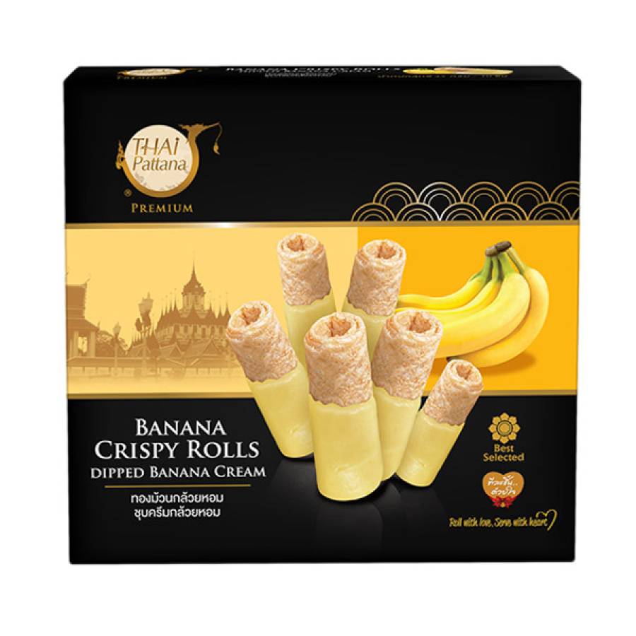 Banana Crispy Rolls Dipped Banana Cream 45 g.