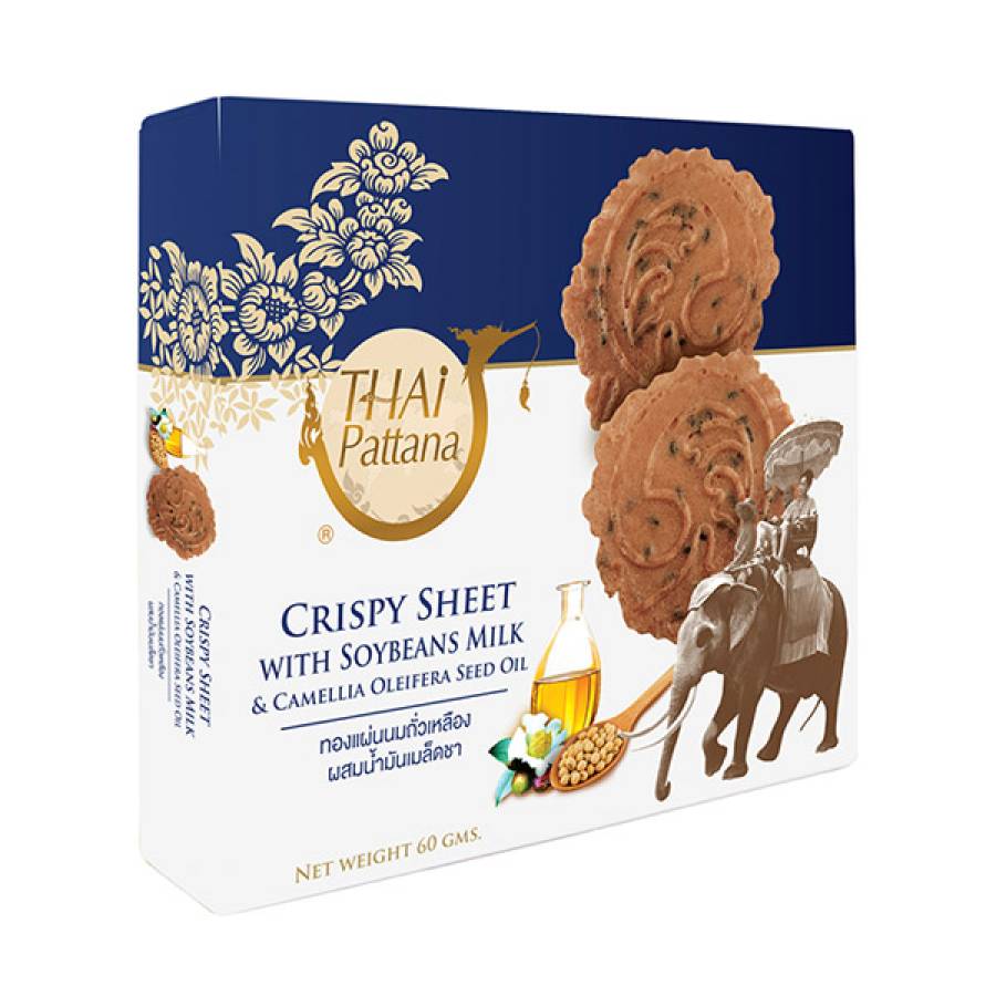 Crispy Sheet with Soybeans Milk & Camellia Oleifera Oil 60 g.